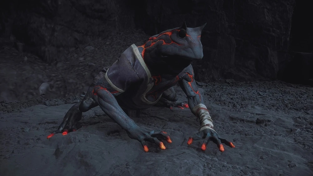 Black Myth Wukong, fiery frog, огненная лягушка