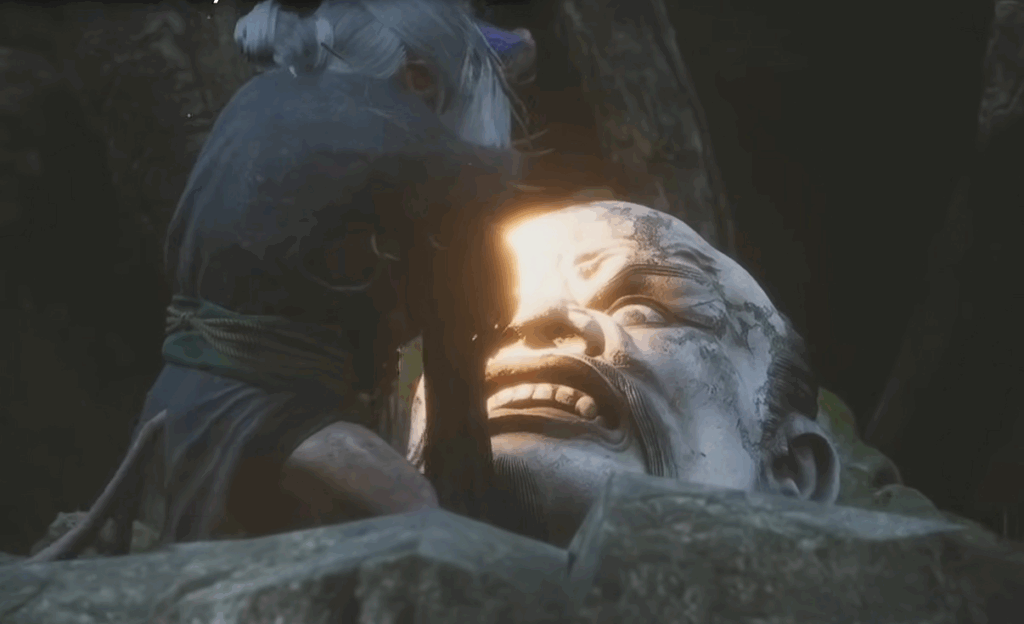 Black Myth Wukong, monkey takes off an eye, обезьяна вырывает глаз