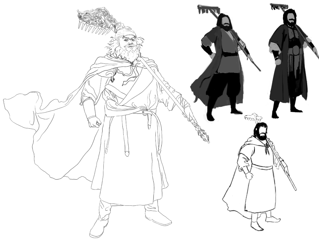 Characters, Tianpeng sketches, скетчи Тяньпэна
