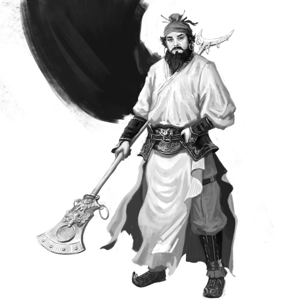 Characters, general sketch, скетч генерала